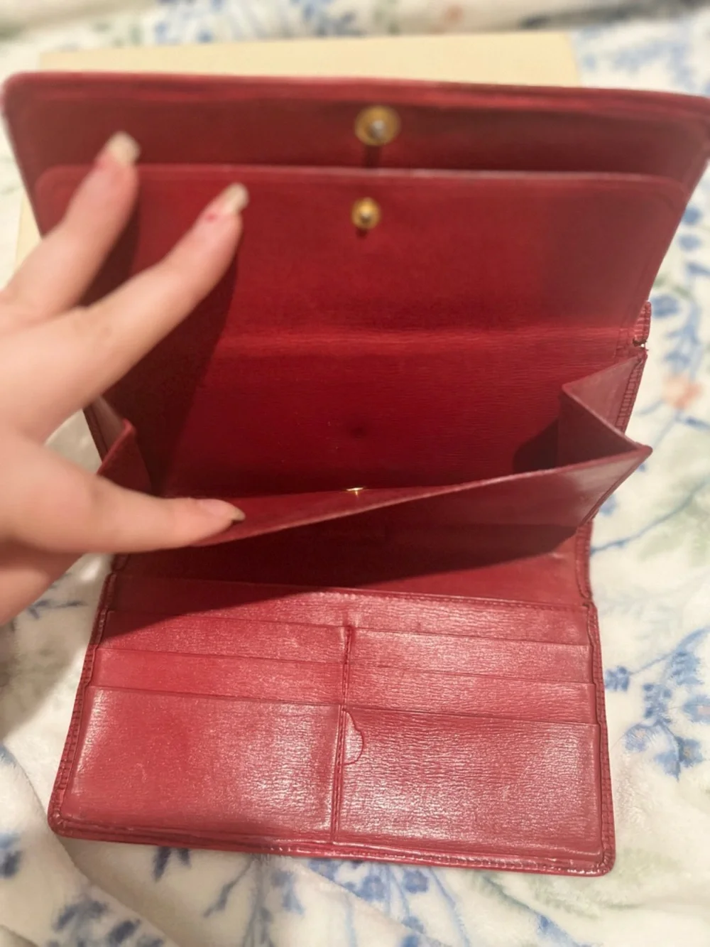 Louis Vuitton Red Epi Leather Wallet - Picture 9 of 12